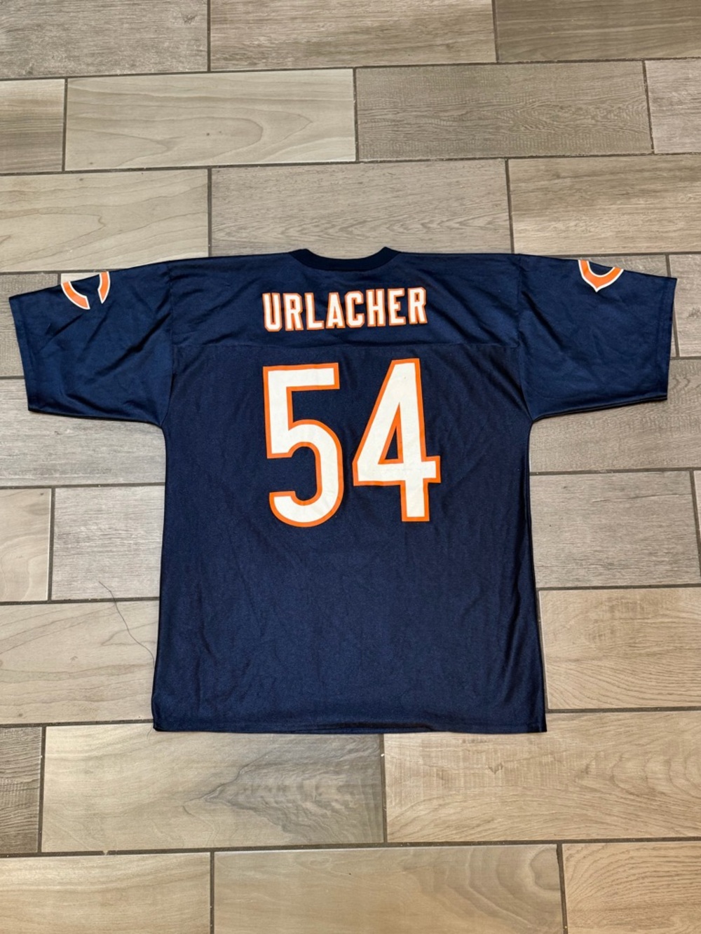 Chicago Bears Brian Urlacher Navy Blue Football Jersey